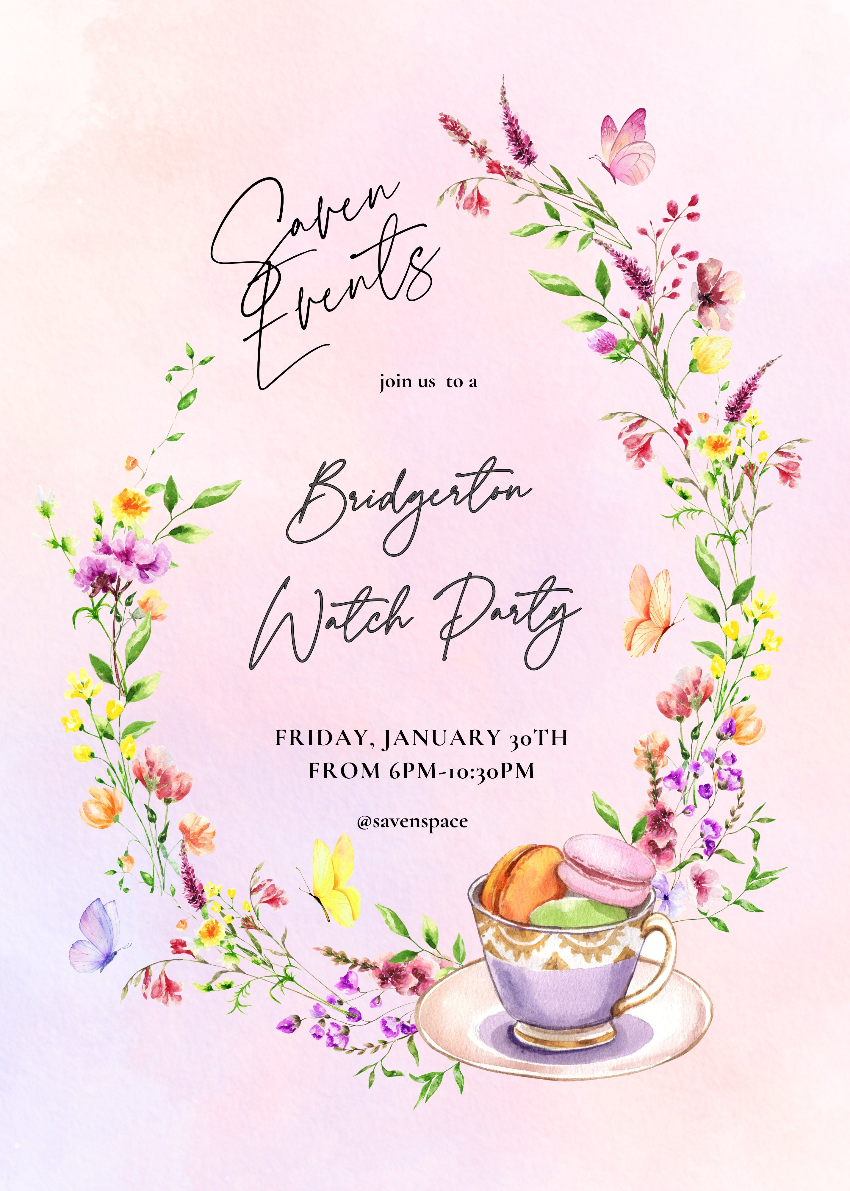 BRIDGERTON INSPIRED GIRL’S NIGHT